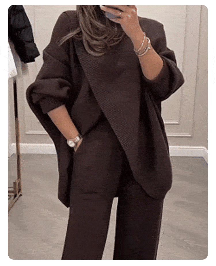 🔥Black-Friday-Mega-Angebot – 50 % Rabatt!🔥Damen Oversize-Pullover & Hose Set