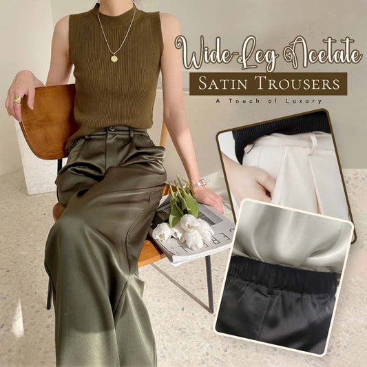 Weite Seidenhose, Satinhose