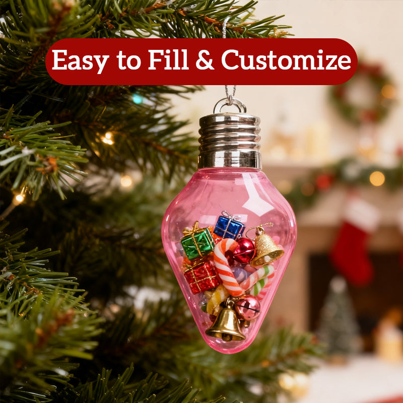 Weihnachtslichter-Geschenkglas