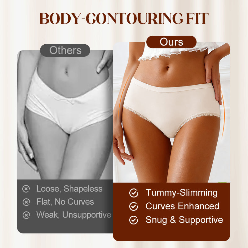 ⌛ Nur noch 3 Tage – 50 % auf alles! ⏰Damen-Softspitze-Mid-Rise-Slip