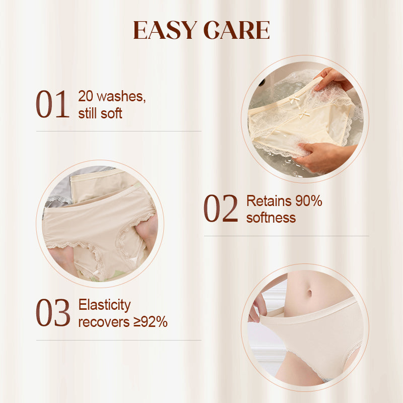 ⌛ Nur noch 3 Tage – 50 % auf alles! ⏰Damen-Softspitze-Mid-Rise-Slip