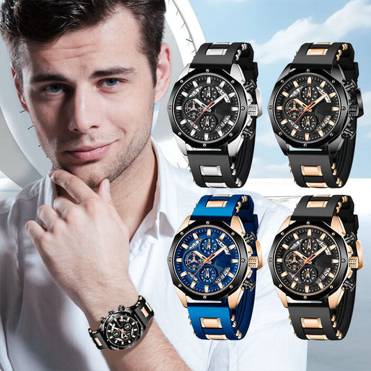 🔥Heißer Verkauf🔥Große Zifferblatt-Kalender-Quarz-Business-Uhr