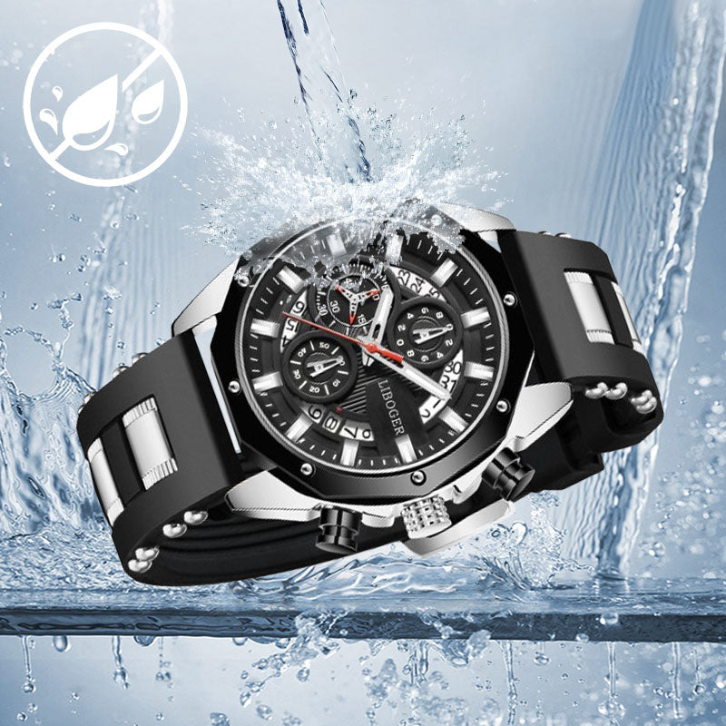 🔥Heißer Verkauf🔥Große Zifferblatt-Kalender-Quarz-Business-Uhr